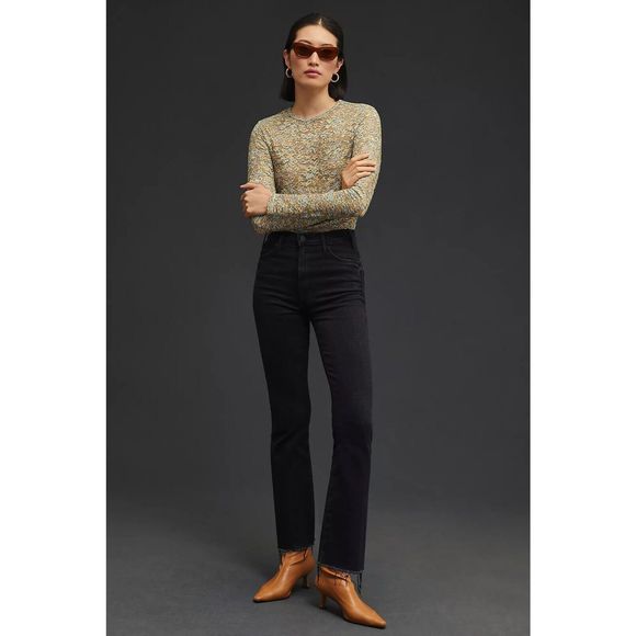 MOTHER Denim - Anthropologie MOTHER The Hustler Ankle Fray Jeans $238